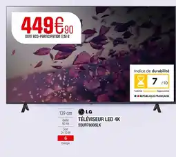 Extra LG Téléviseur led 4k offre