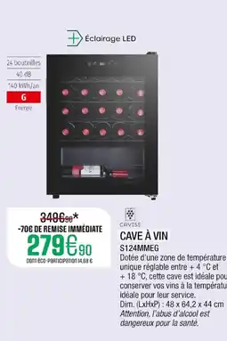 Extra CAVISS Cave Ă vin offre