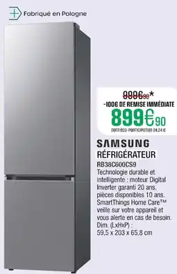 Extra SAMSUNG Réfrigérateur offre