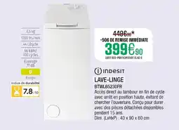 Extra INDESIT Lave-linge offre