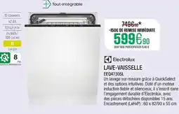 Extra ELECTROLUX Lave-vaisselle eeq47305l offre