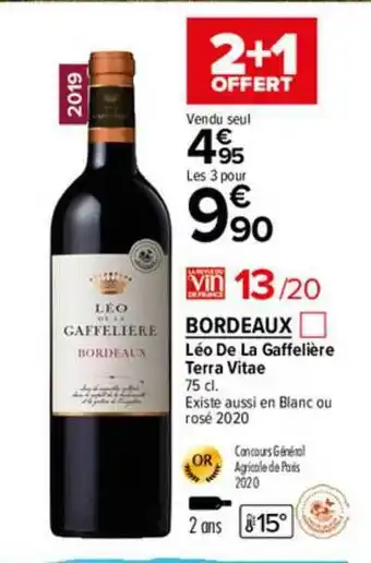 Carrefour Market Bordeaux Léo De La Gaffelière Terra Vitae offre