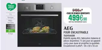 Extra AEG Four encastrable offre