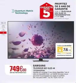 Extra SAMSUNG Téléviseur neo qled 4k offre