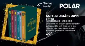 Fnac Coffret arsène lupin offre