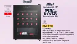 Proxi Confort CAVISS Cave à vin s124mmeg offre
