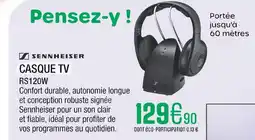 Extra SENNHEISER Casque tv RS120W offre