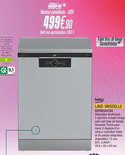 Proxi Confort BEKO Lave-vaisselle bdfn26450xc offre