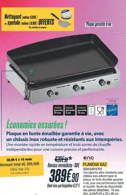 Proxi Confort ENO Plancha gaz offre