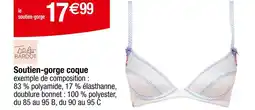 Carrefour Brigitte Bardot Soutien-gorge coque offre