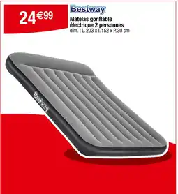 Carrefour Bestway Matelas gonflable électrique 2 personnes offre