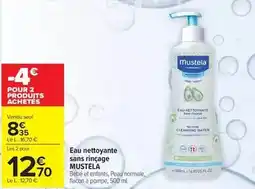 Carrefour Mustela - eau nettoyante sans fincage offre