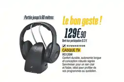 Proxi Confort SENNHEISER Casque tv rs120w offre