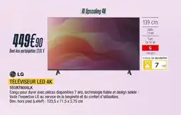 Proxi Confort LG Téléviseur led 4k 55ur78006lk offre