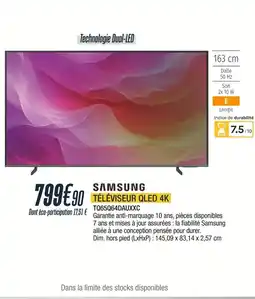 Proxi Confort SAMSUNG Téléviseur qled 4k tq65q64dauxxc offre