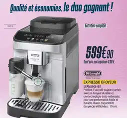 Proxi Confort DELONGHI Expresso broyeur ecam29061sb offre