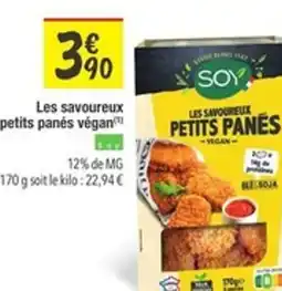 Les Comptoirs de la Bio SOY Les savoureux petits panés végan offre