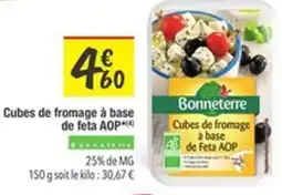 Les Comptoirs de la Bio BONNETERRE Cubes de fromage à base de feta AOP offre