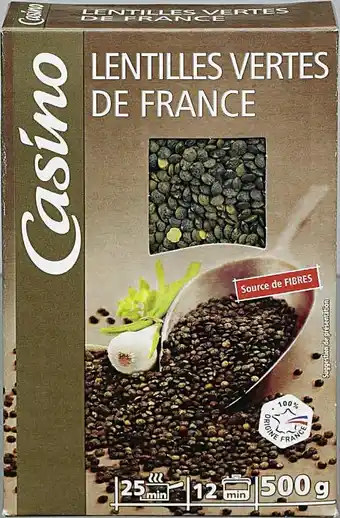 Petit Casino LENTILLES VERTES DE FRANCE offre
