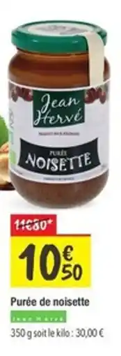 Les Comptoirs de la Bio JEAN HERVE Purée de noisette offre