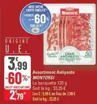 G20 Montorsi - assortiment antipasto offre