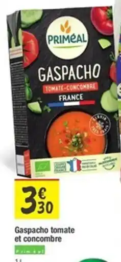 Les Comptoirs de la Bio PRIMEAL Gaspacho tomate et concombre offre