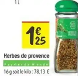 Les Comptoirs de la Bio Herbes de provence offre