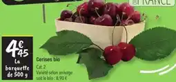 Les Comptoirs de la Bio Cerises bio offre
