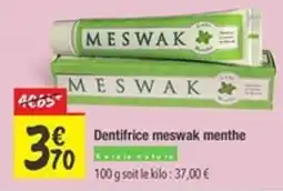 Les Comptoirs de la Bio MESWAK Dentifrice meswak menthe offre