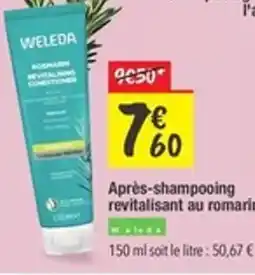 Les Comptoirs de la Bio WELEDA Après-shampooing revitalisant au romarin offre