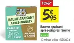 Les Comptoirs de la Bio ARIES Baume apaisant après-piqûres famille offre