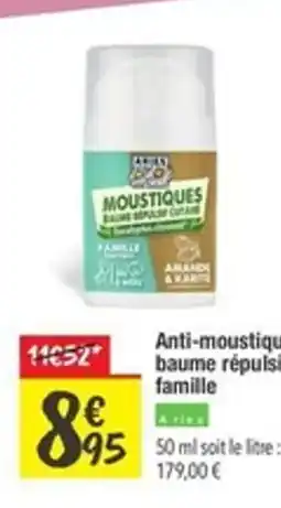 Les Comptoirs de la Bio MOUSTIQUES Anti-moustiques baume répulsif famille offre