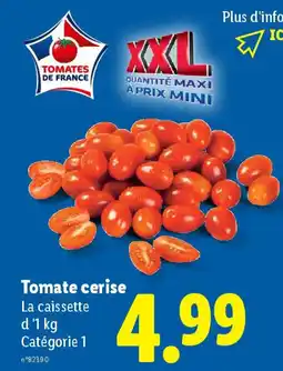 Lidl Tomate cerise offre