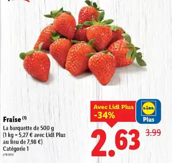 Lidl Fraise offre