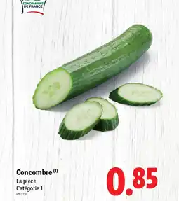 Lidl Concombre offre