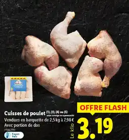 Lidl Cuisses de poulet offre