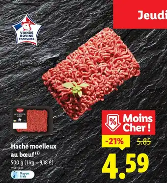 Lidl Haché moelleux au bœuf offre