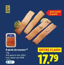 Lidl 8 pavés de saumon offre