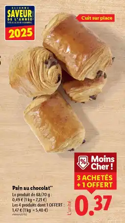 Lidl Pain au chocolat offre