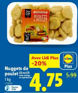 Lidl Nuggets de poulet offre