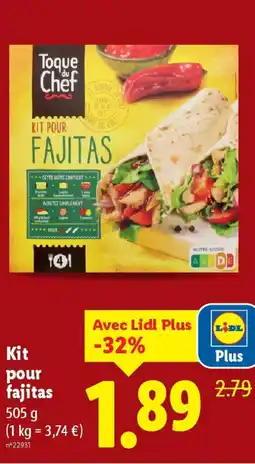 Lidl Kit pour fajitas offre