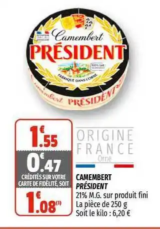 Camembert Président