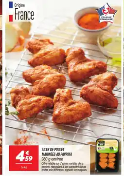 Netto Ailes de poulet marinées au paprika offre