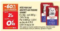 Netto Pâtée pour chat mon petit aux poissons gourmet offre