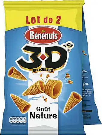 Petit Casino 3D’S BUGLES GOÛT NATURE offre
