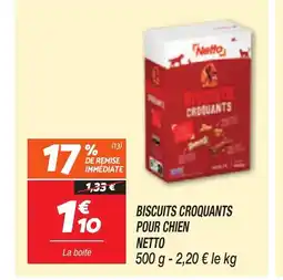 Netto Biscuits croquants pour chien offre