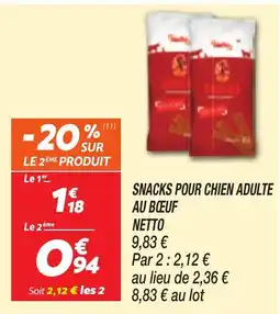 Netto Snacks pour chien adulte offre