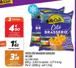 Netto MC CAIN Frites côté brasserie surgelées offre