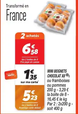 Netto Mini beignets chocolat x8 offre