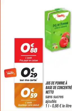 Netto Jus de pomme à base de concentré offre